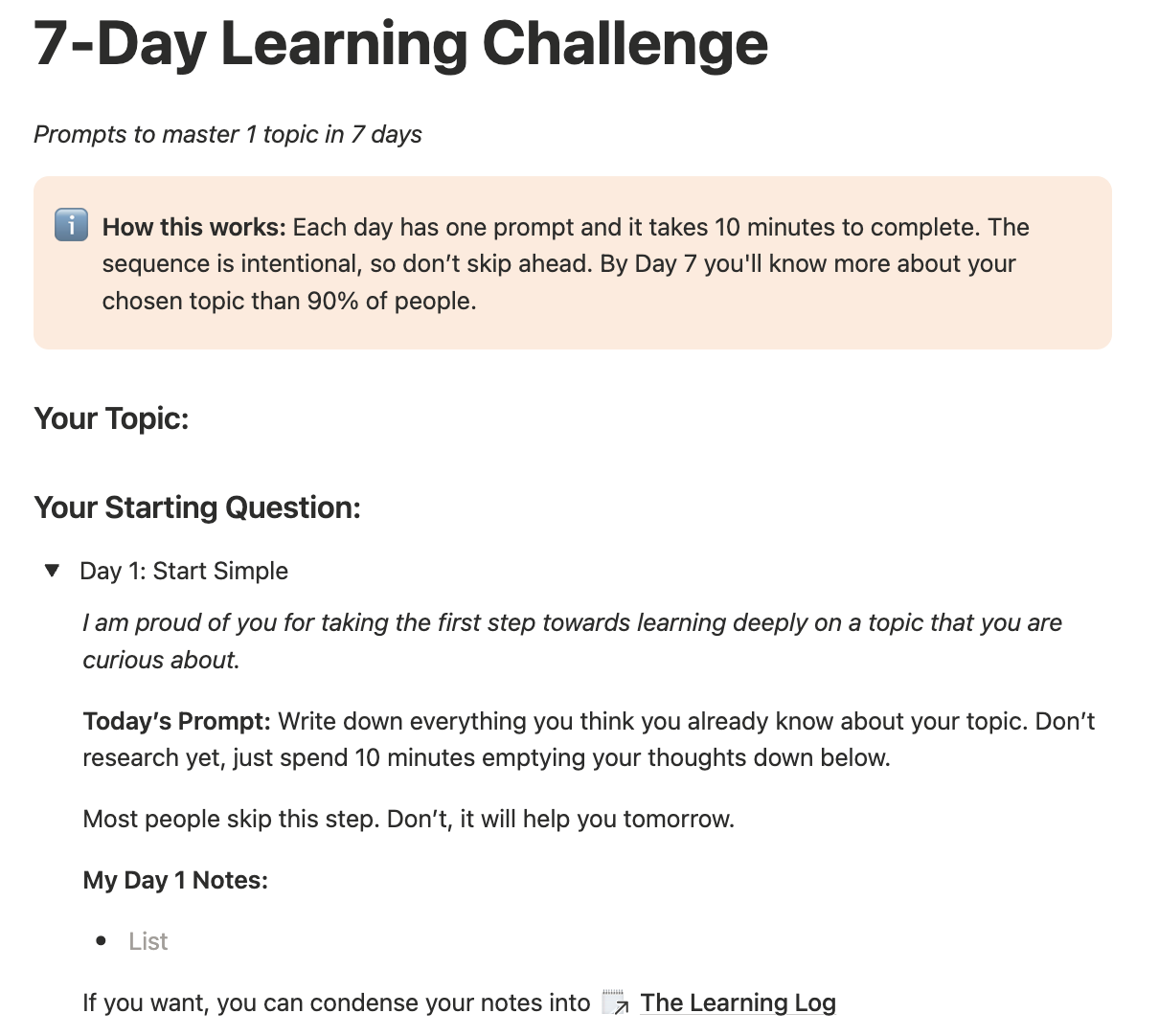 The Independent Learning OS